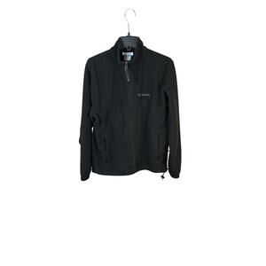 Colombia Men’s Black fleece full zip Jacket Size Medium hiking, outdoors, camp